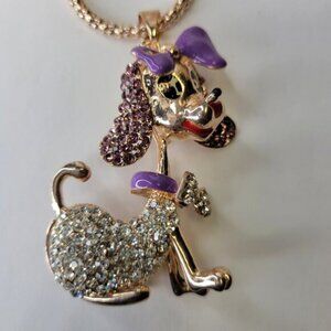 Poodle Pendant Necklace, Dog Pendant Necklace- NEW